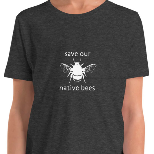 Save Our Native Bees - Youth Short Sleeve T-Shirt
