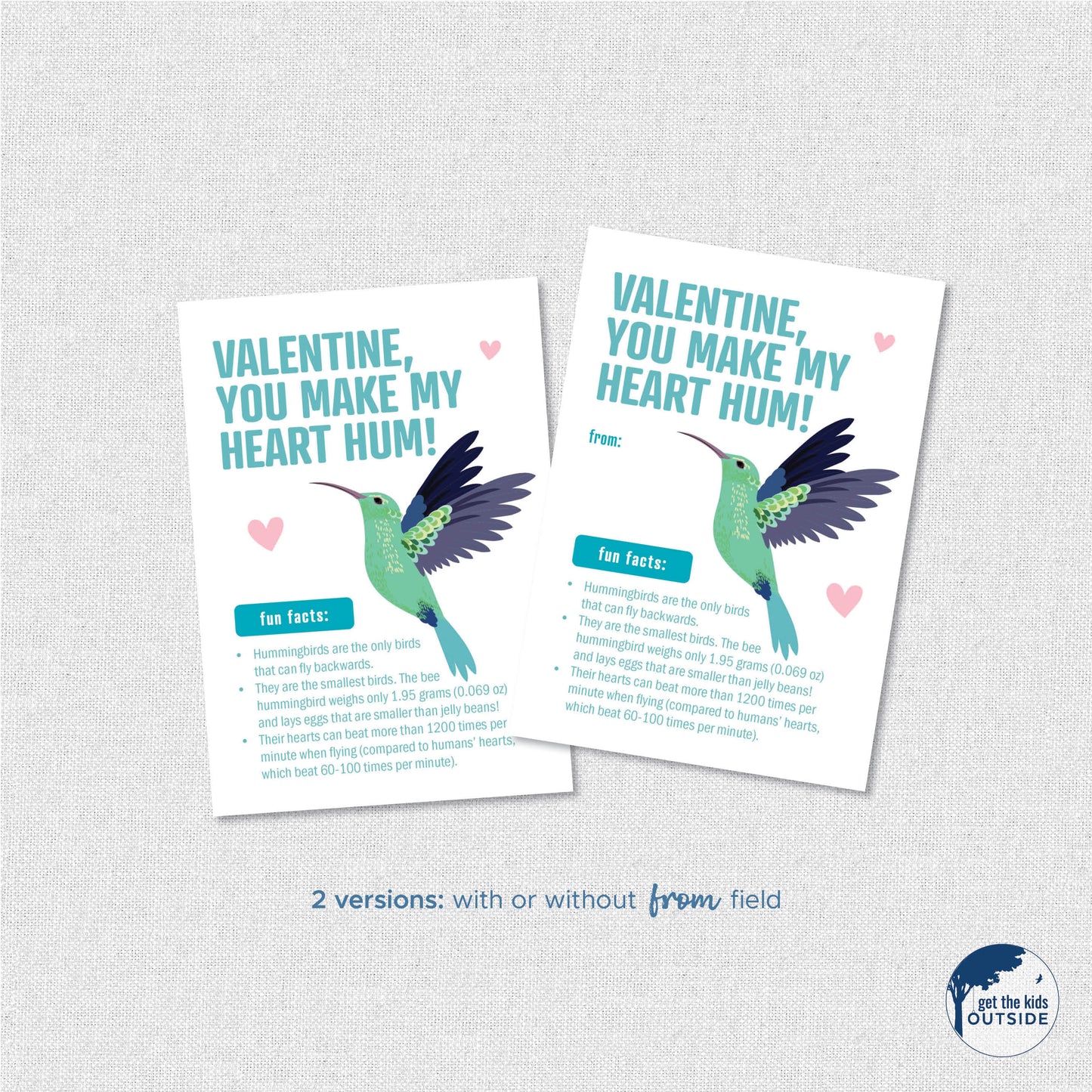 Valentines - Bird Fun Facts - printable