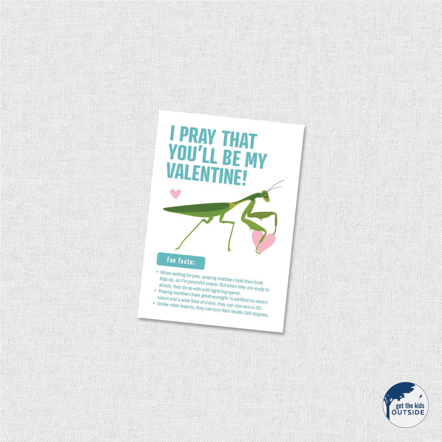 Valentines - Insects B - printable