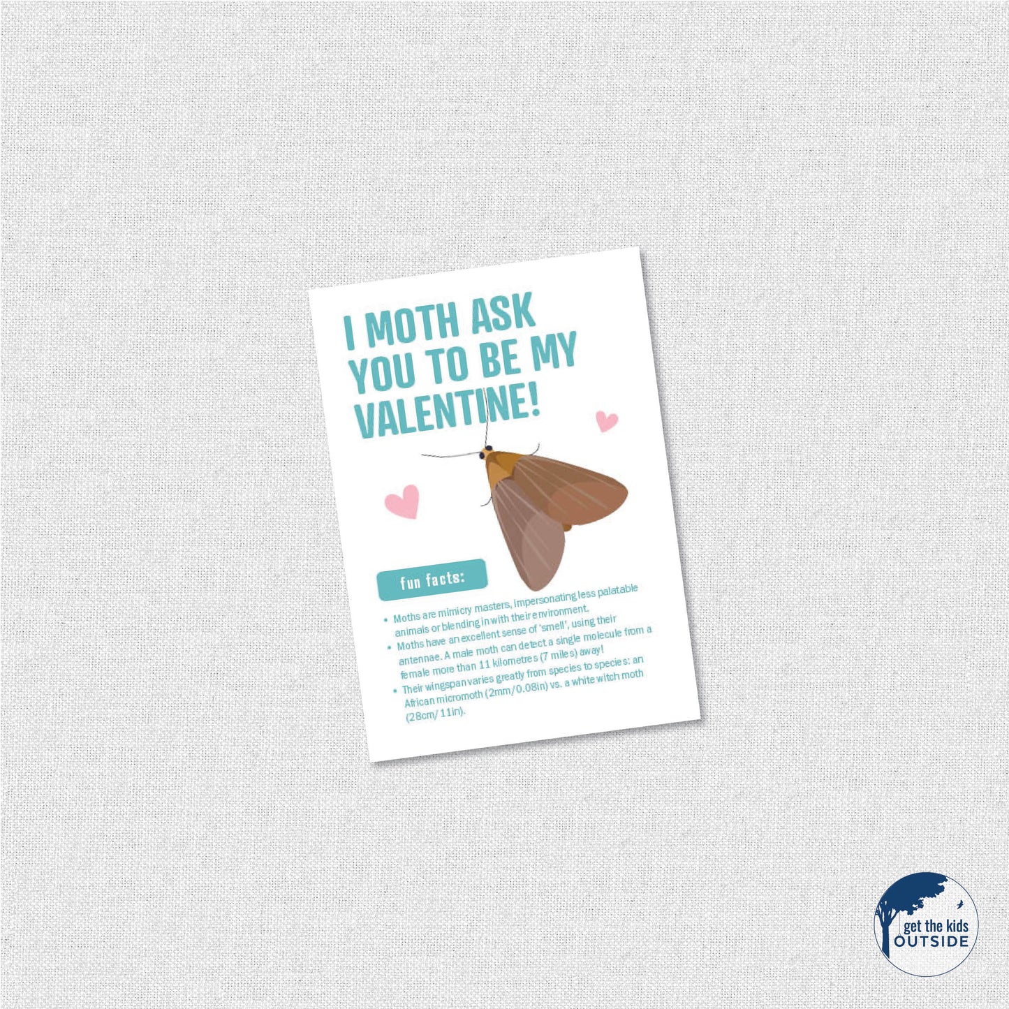 Valentines - Insects B - printed (set of 12)