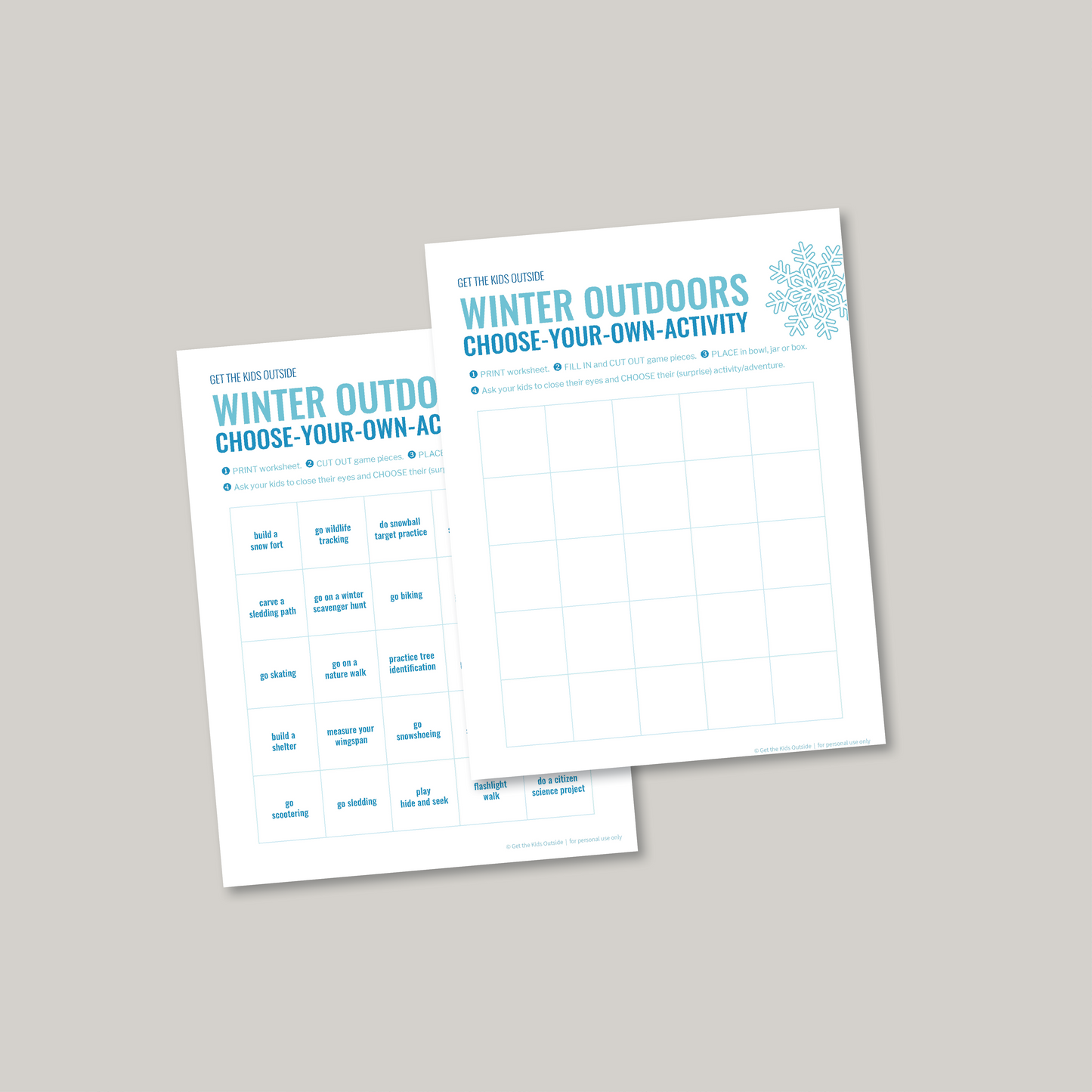 Winter Outdoor Activity Pack