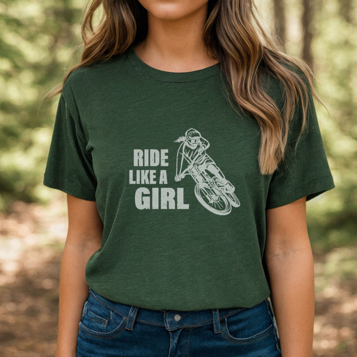 Ride Like a Girl - women's MTB tshirt