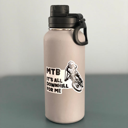 It's All Downhill - vinyl stickers