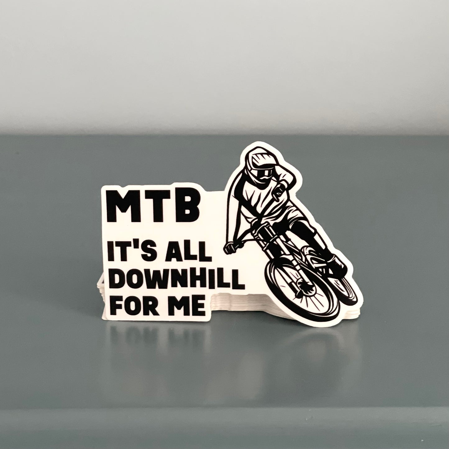 It's All Downhill - vinyl stickers