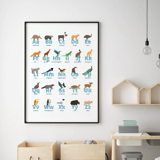 Animal Alphabet Poster