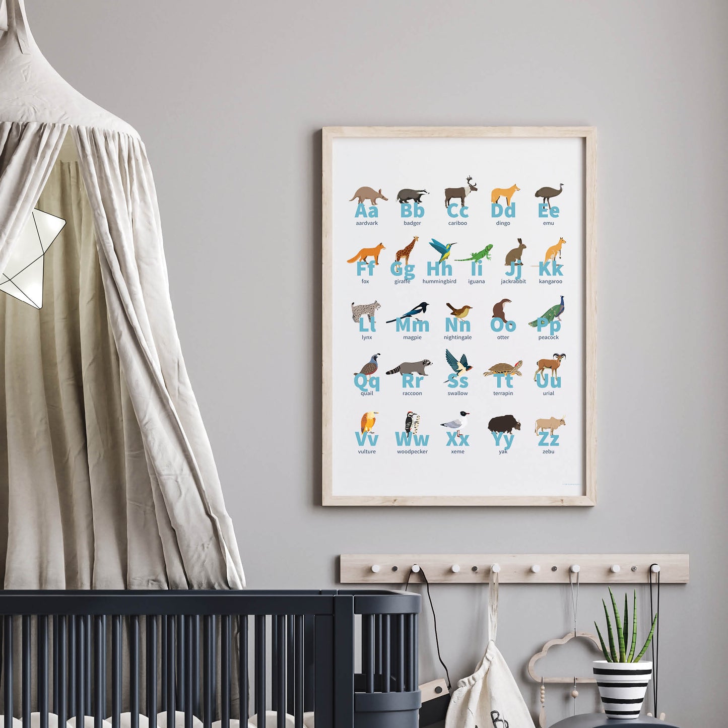 Animal Alphabet Poster