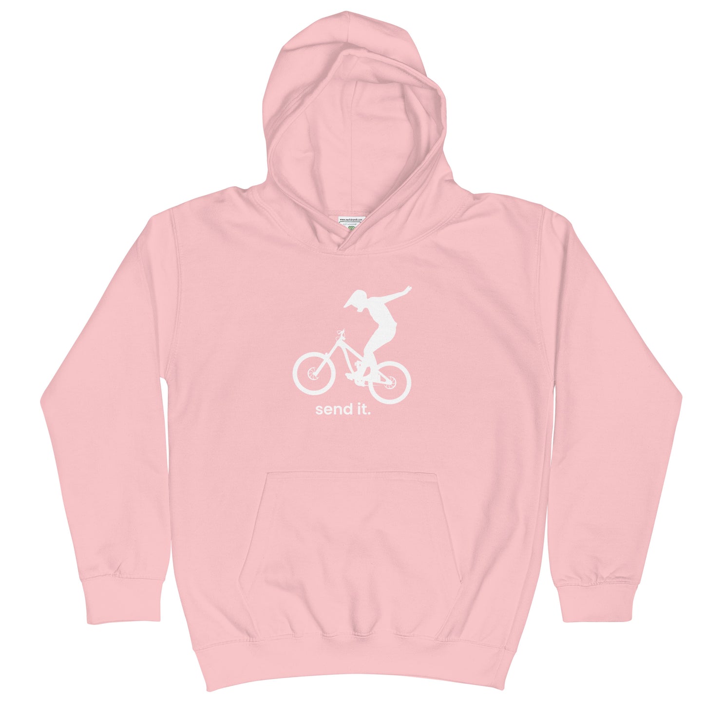 Send It (white) - Kids Hoodie