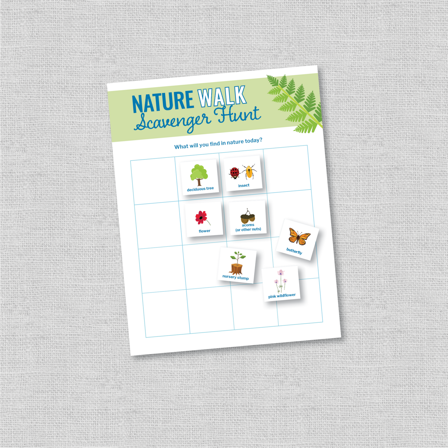 Nature Scavenger Hunts: Build-Your-Own