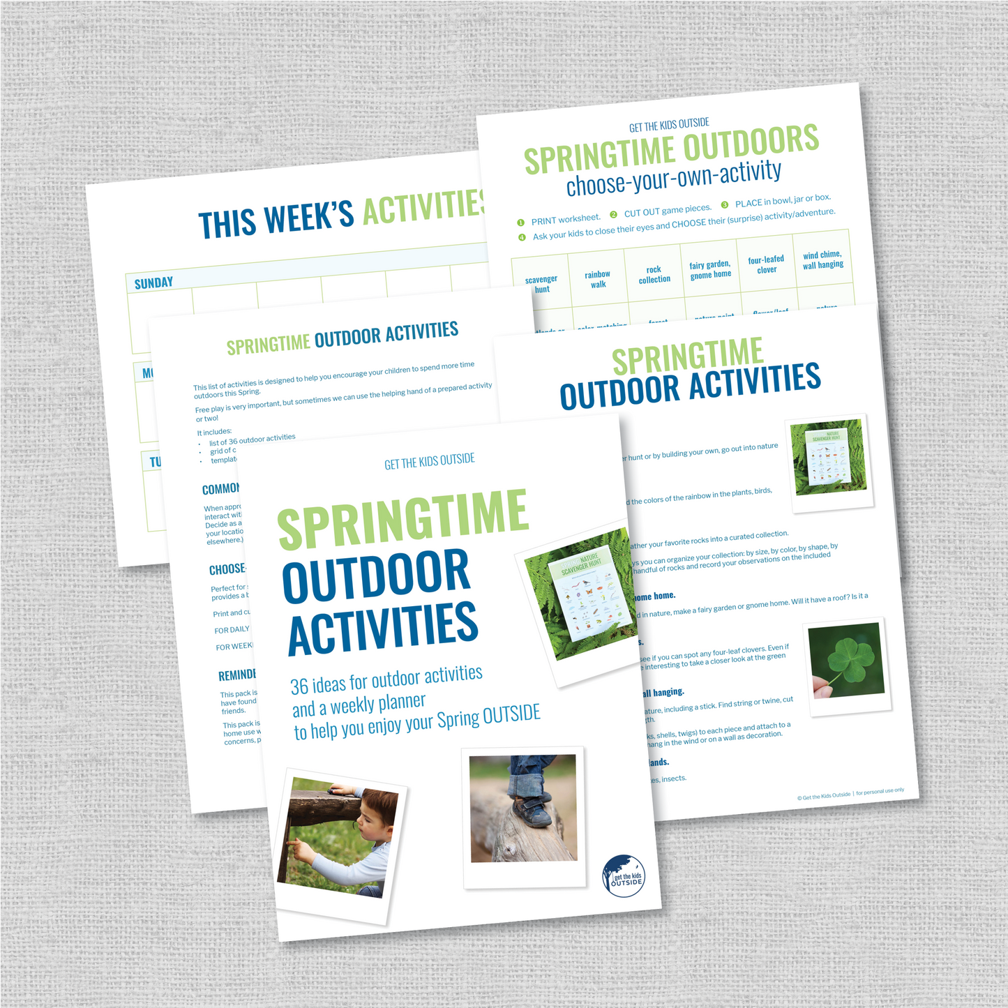 Spring Outdoor Activities Pack