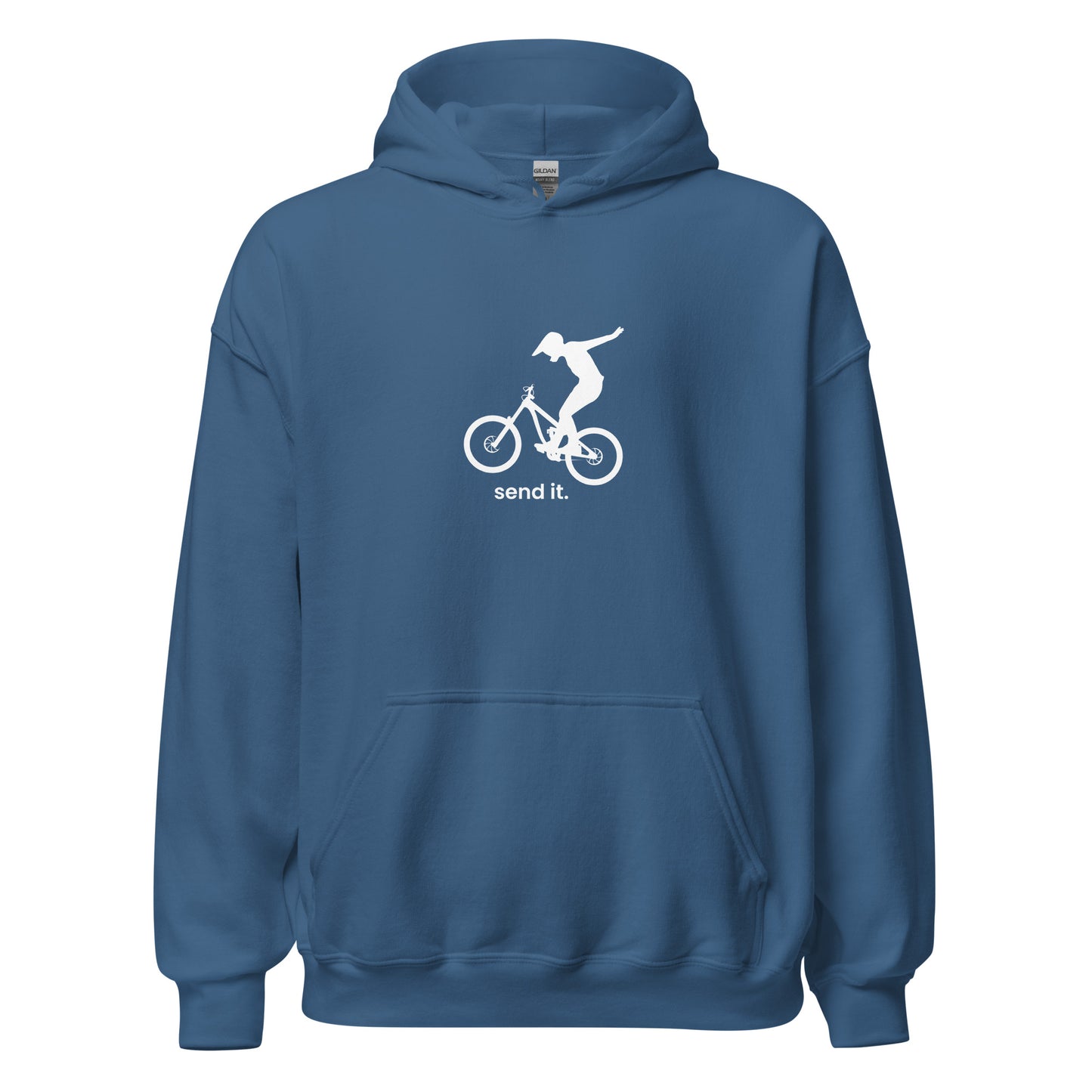 Send It (white) - Unisex 50-50 Hoodie