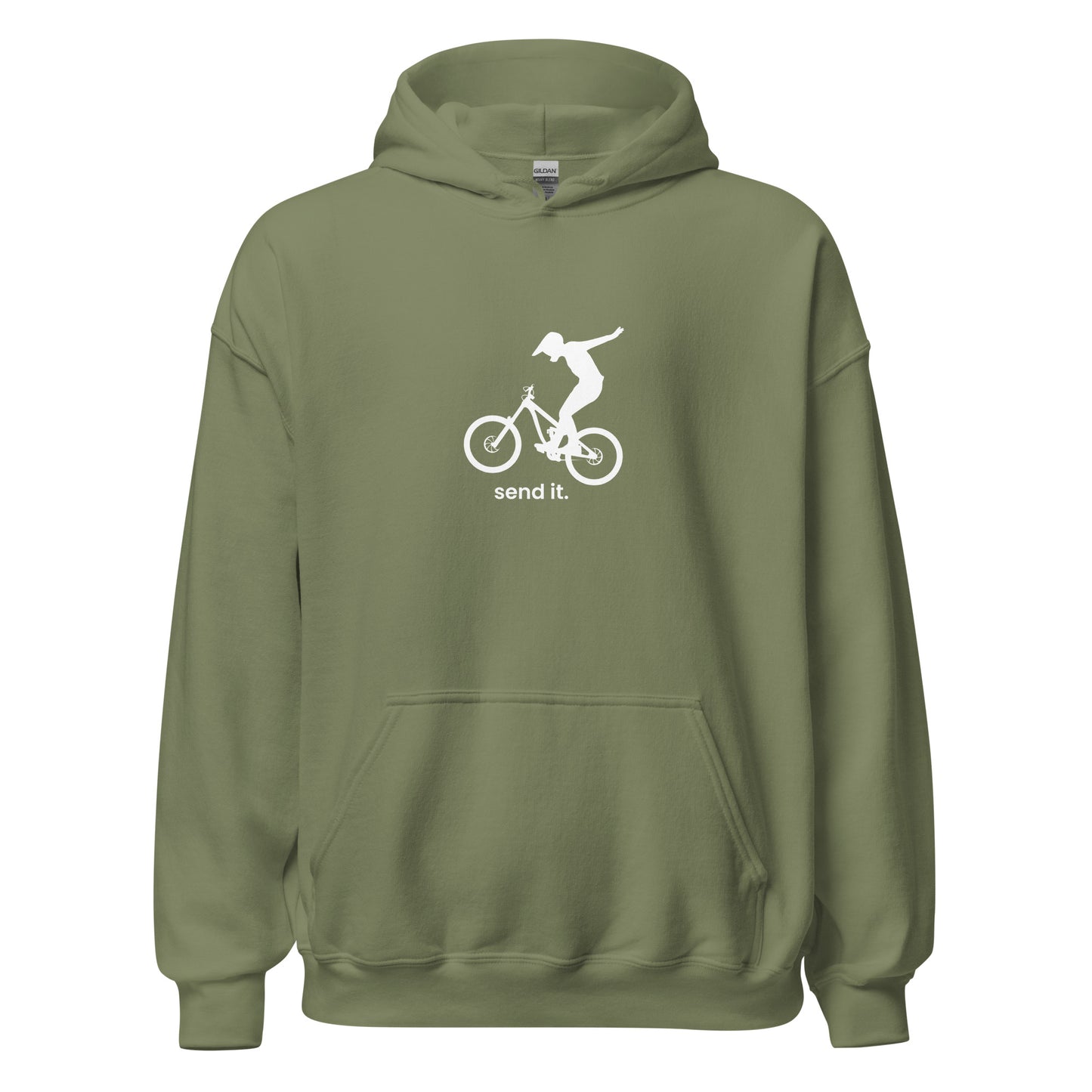 Send It (white) - Unisex 50-50 Hoodie