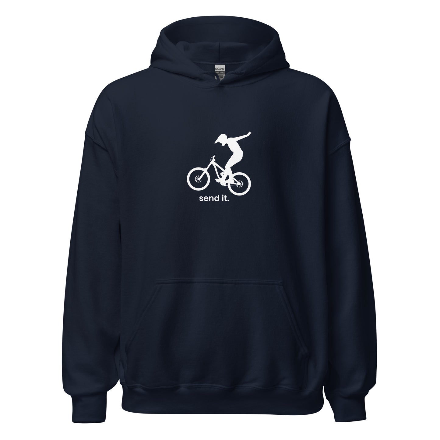 Send It (white) - Unisex 50-50 Hoodie