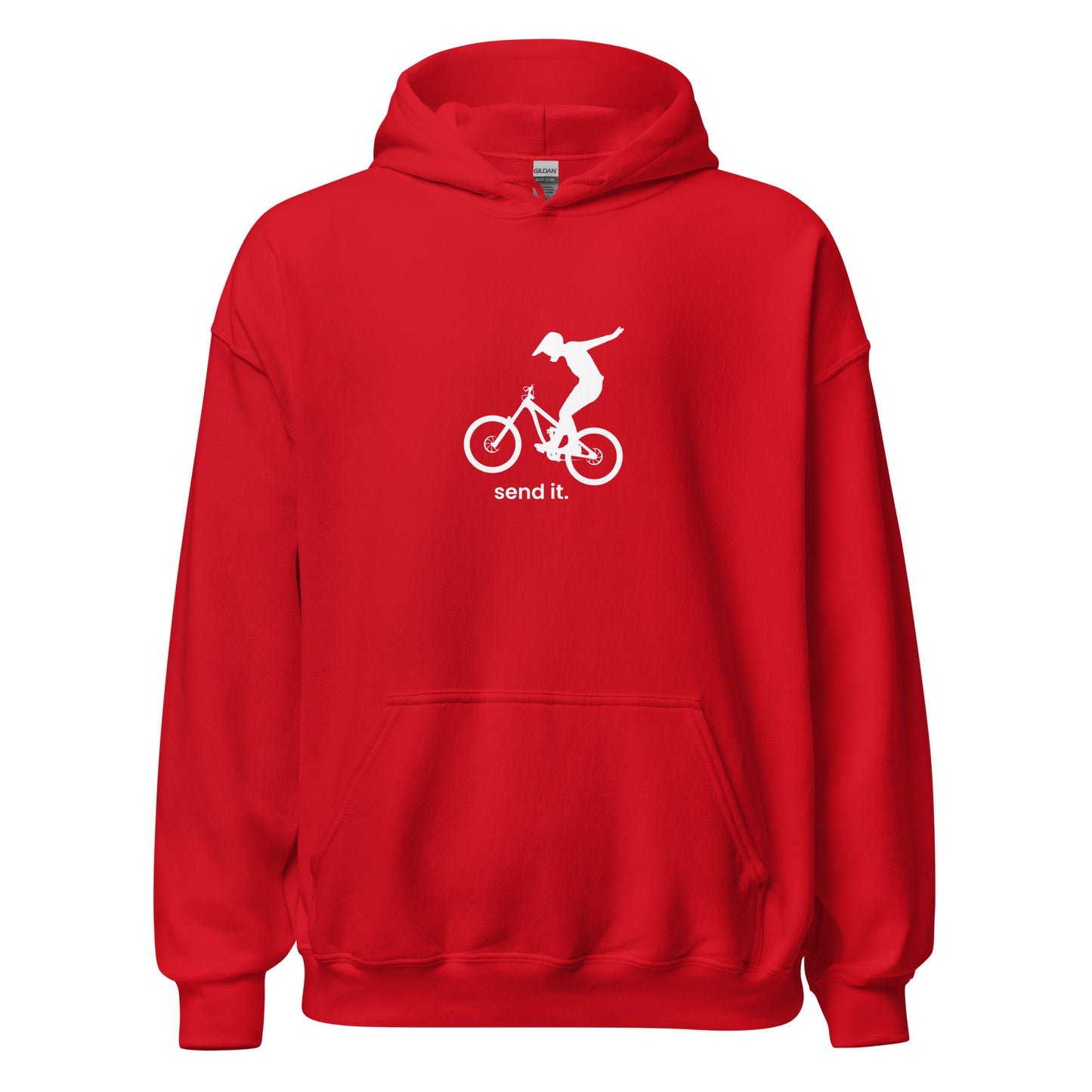 Send It (white) - Unisex 50-50 Hoodie