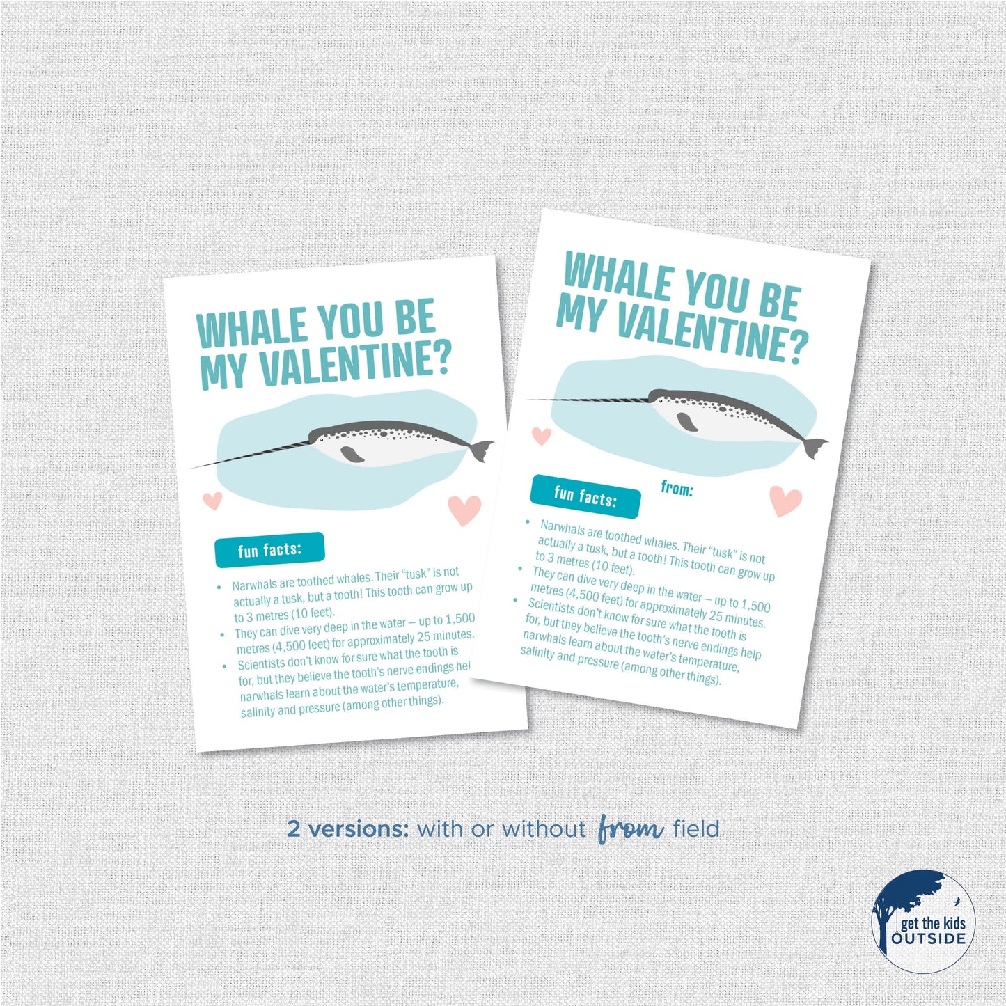 Valentines - Arctic Animal Fun Facts - printable