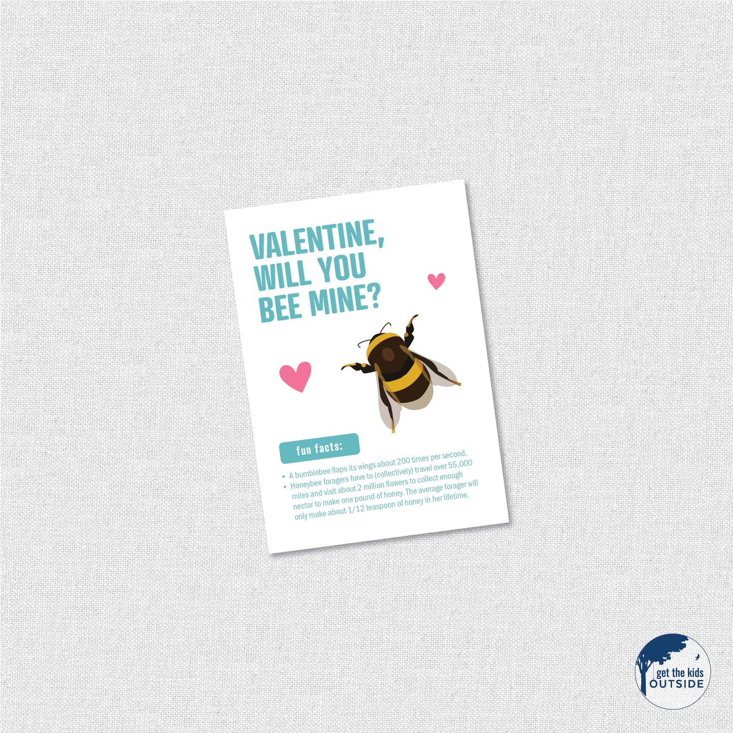 Valentines - Insects A - printable