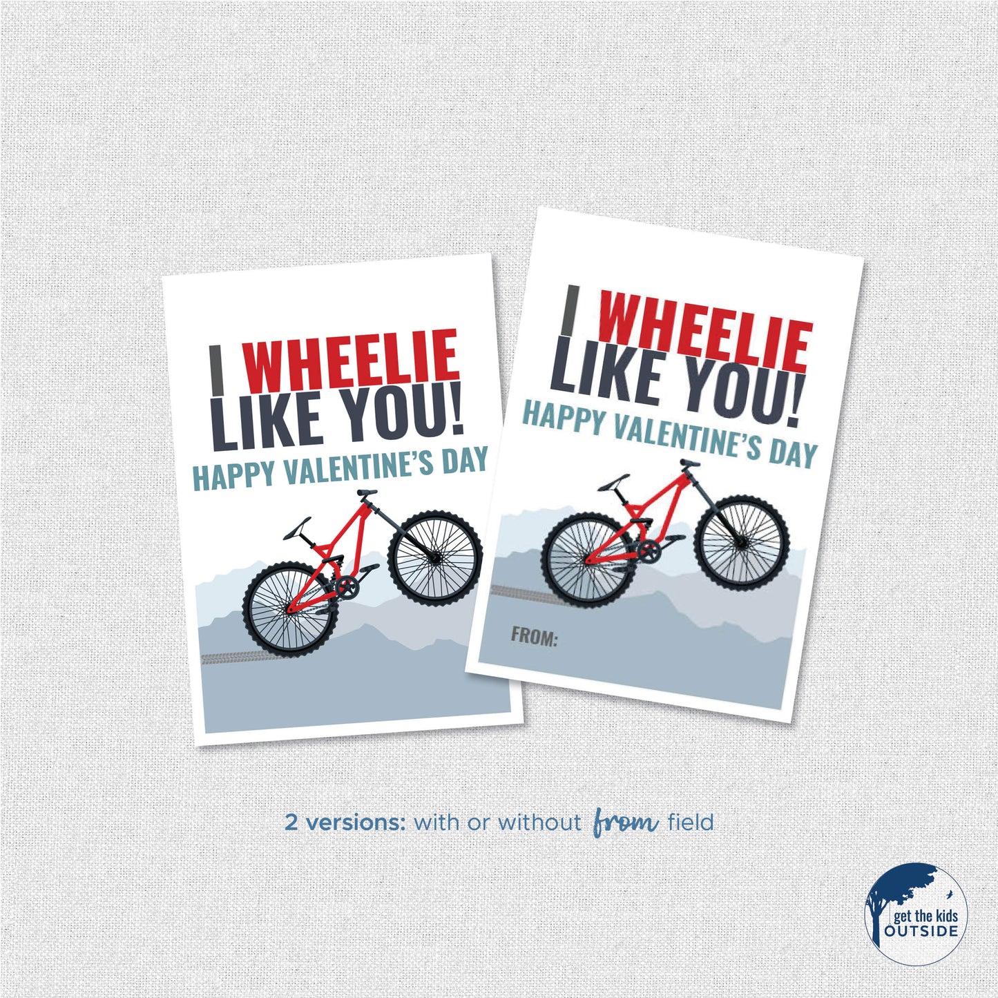 Valentines - Outdoor Adventure - printed (set of 12)
