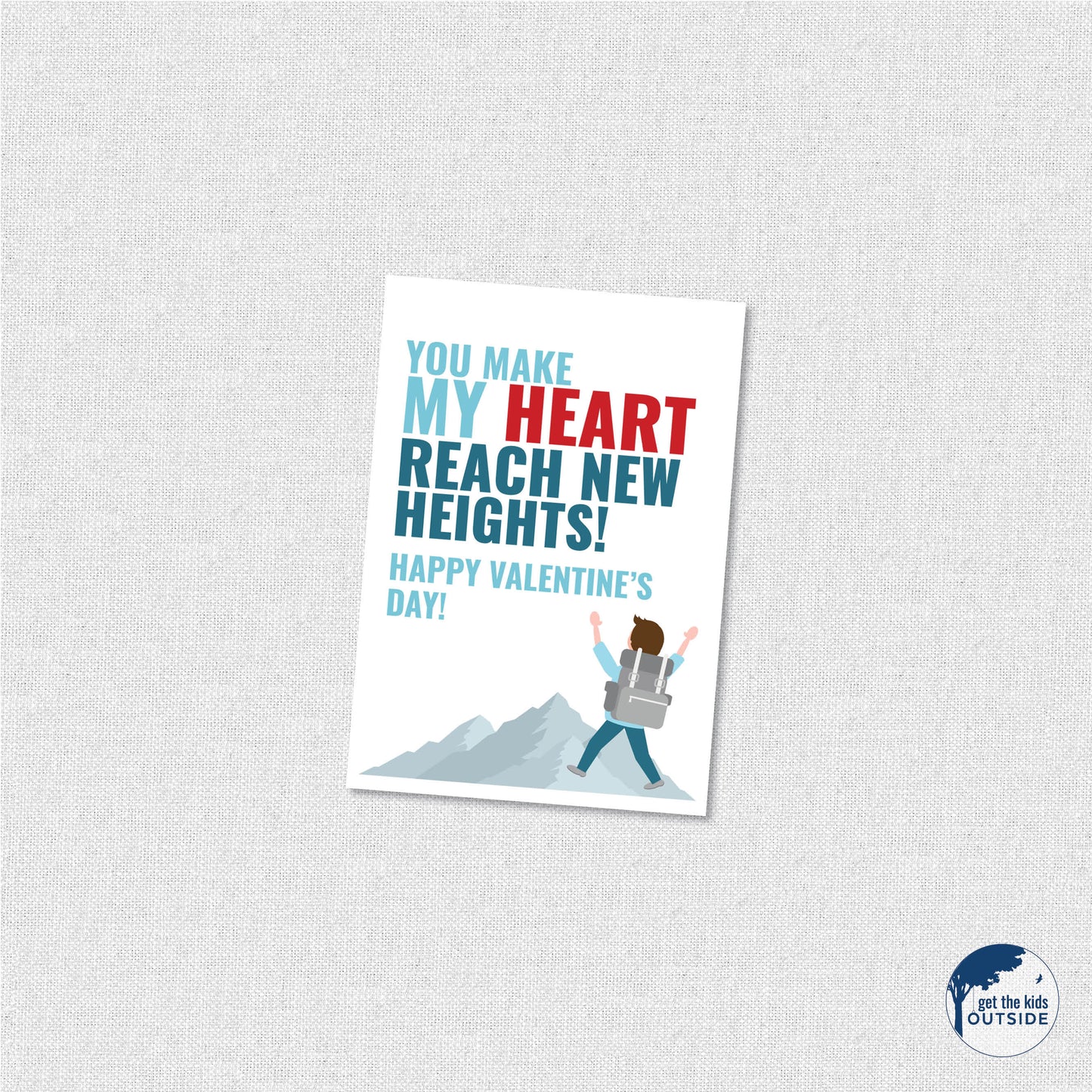Valentines - Outdoor Adventure - printed (set of 12)