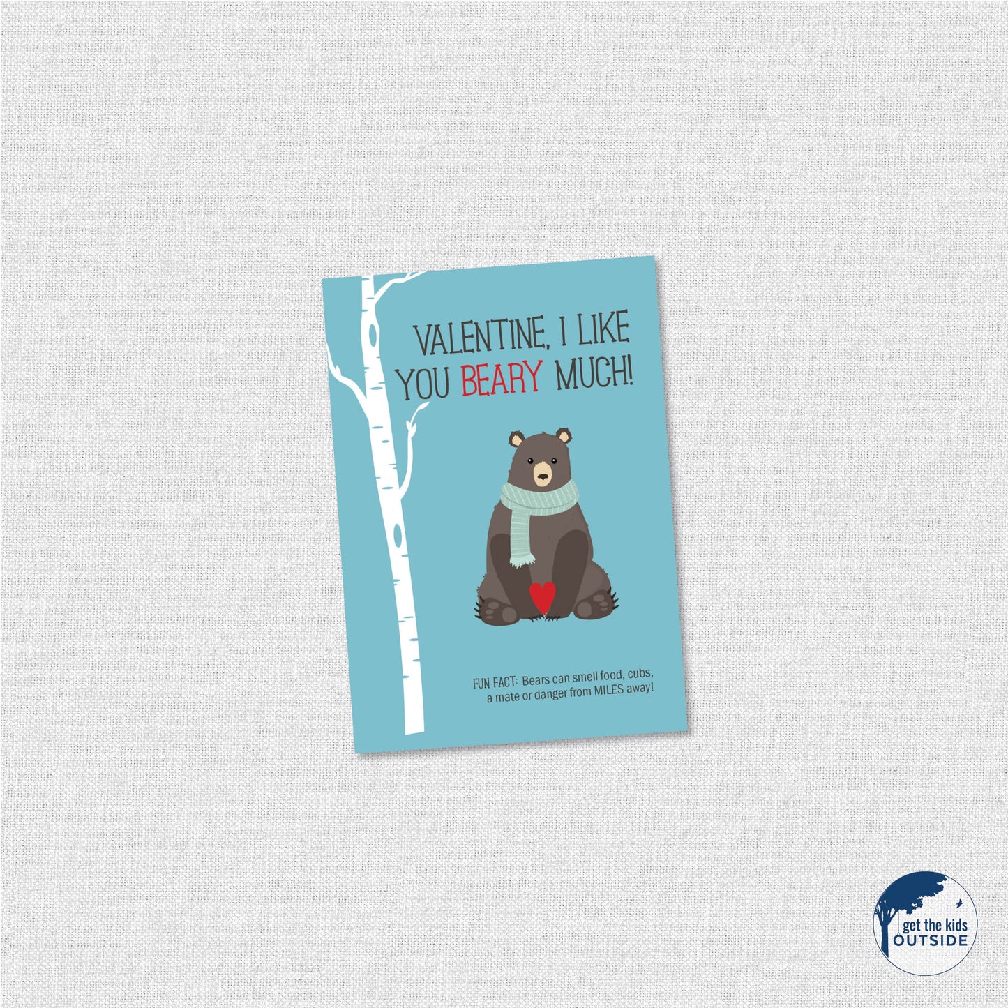 Valentines - Woodland Animals - printed
