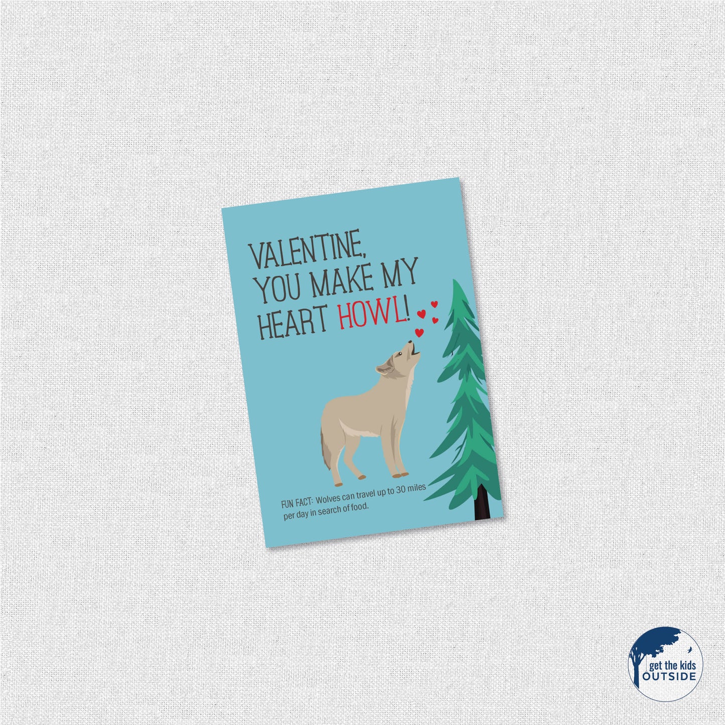 Valentines - Woodland Animals - printed