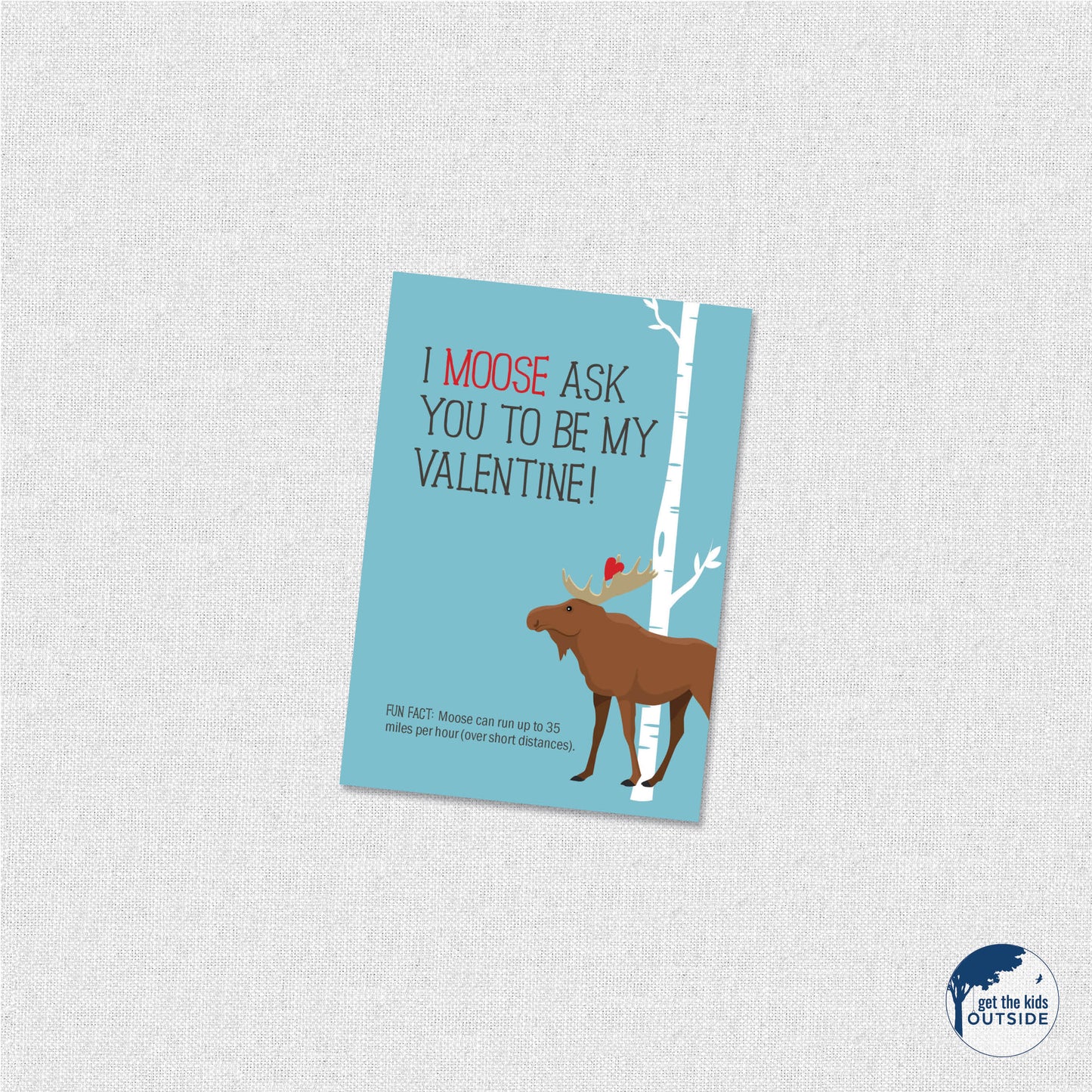 Valentines - Woodland Animals - printable