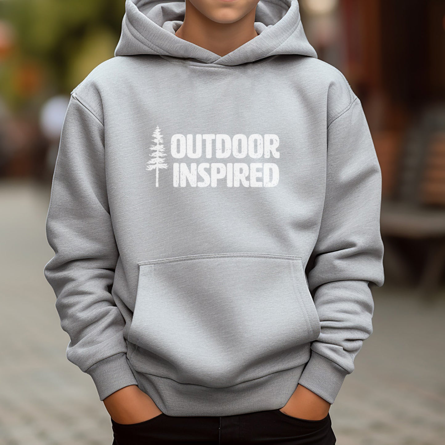 Outdoor Inspired hoodie, youth unisex