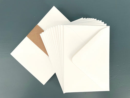 White Envelopes - set of 12