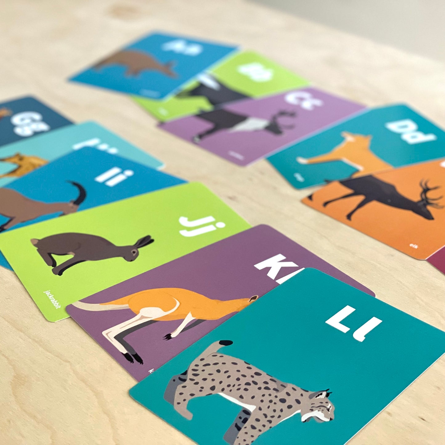 Animal Alphabet Flash Cards - Mammals