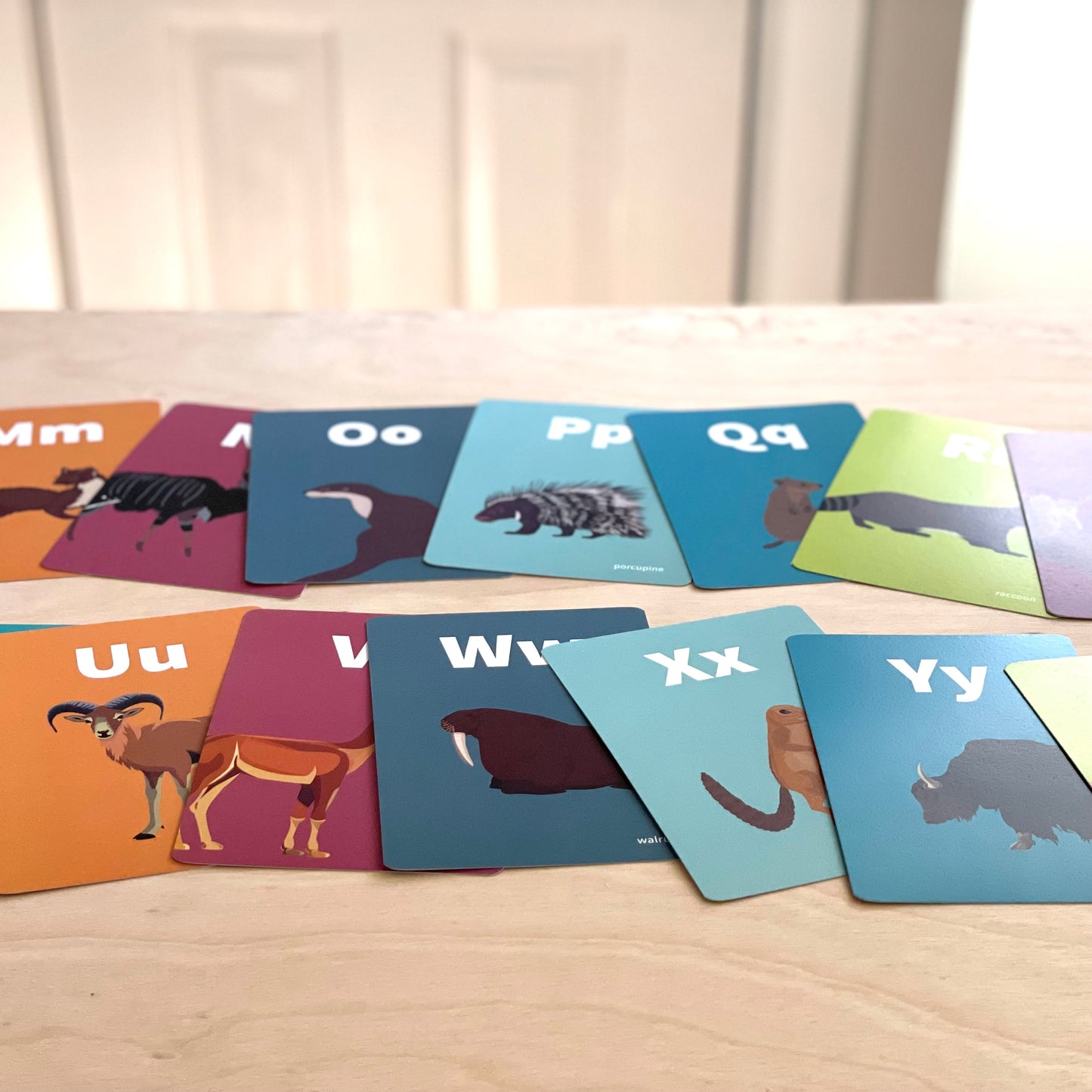 Animal Alphabet Flash Cards - Mammals