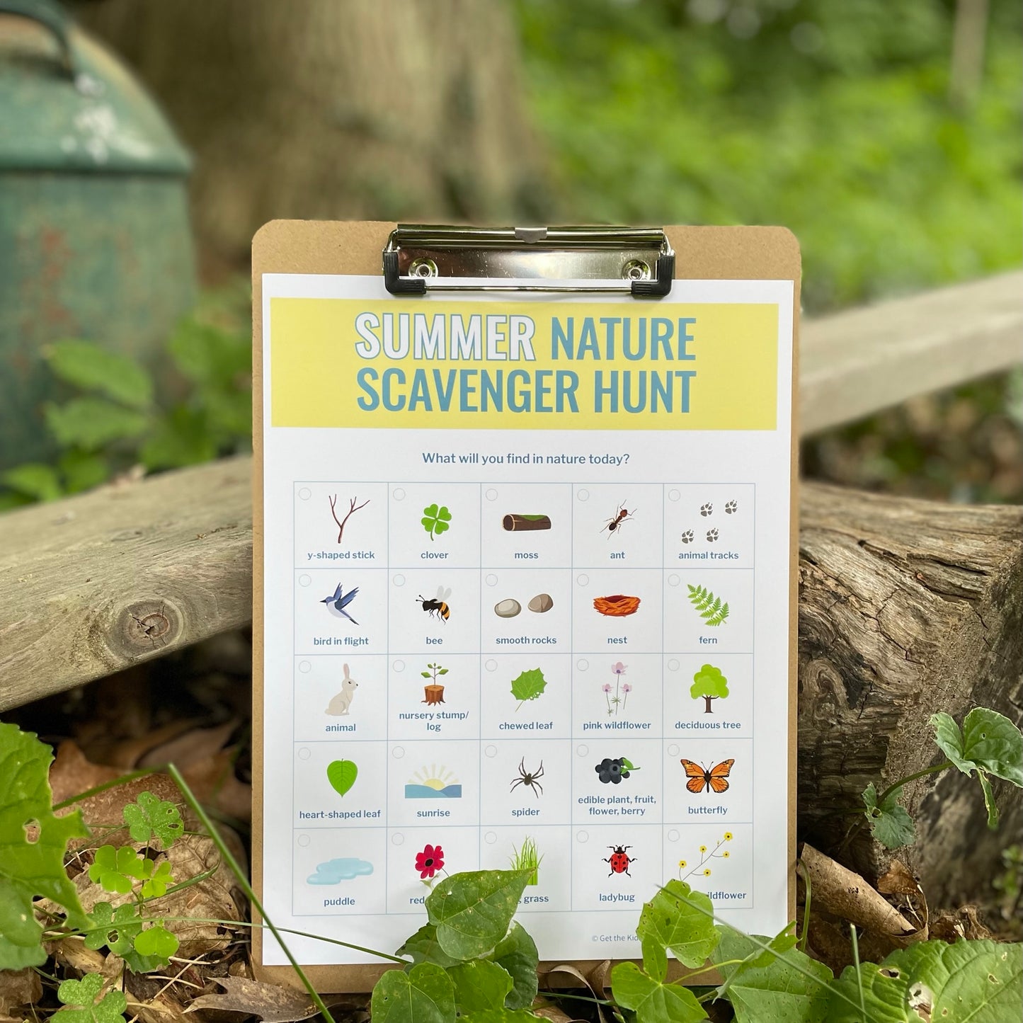 Nature Scavenger Hunt: Summer