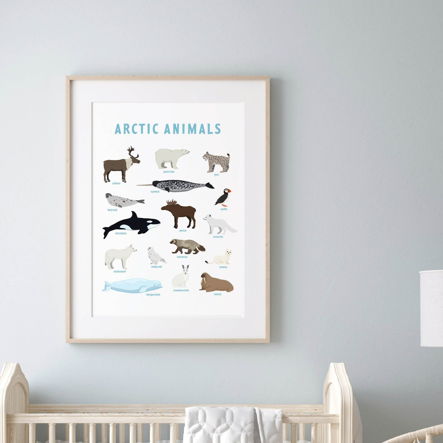 Arctic Animals Poster - digital