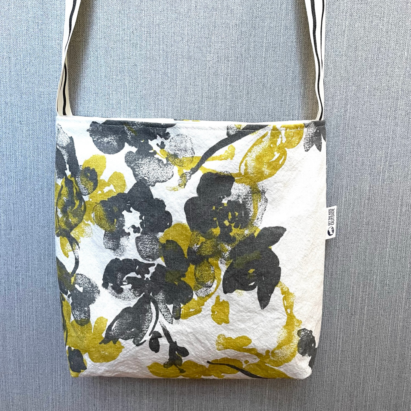 Forager Bags: Chartreuse & Grey Floral