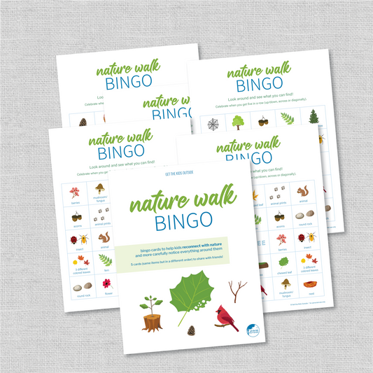 Nature Walk Bingo Cards
