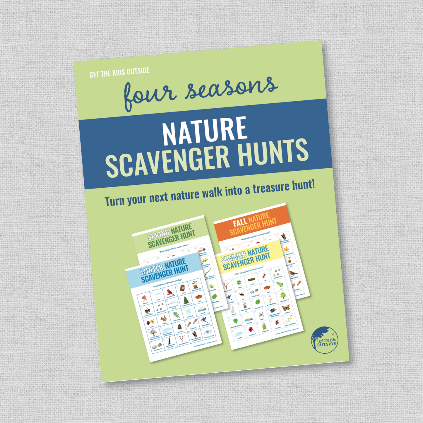Nature Scavenger Hunts: 4-Season Bundle
