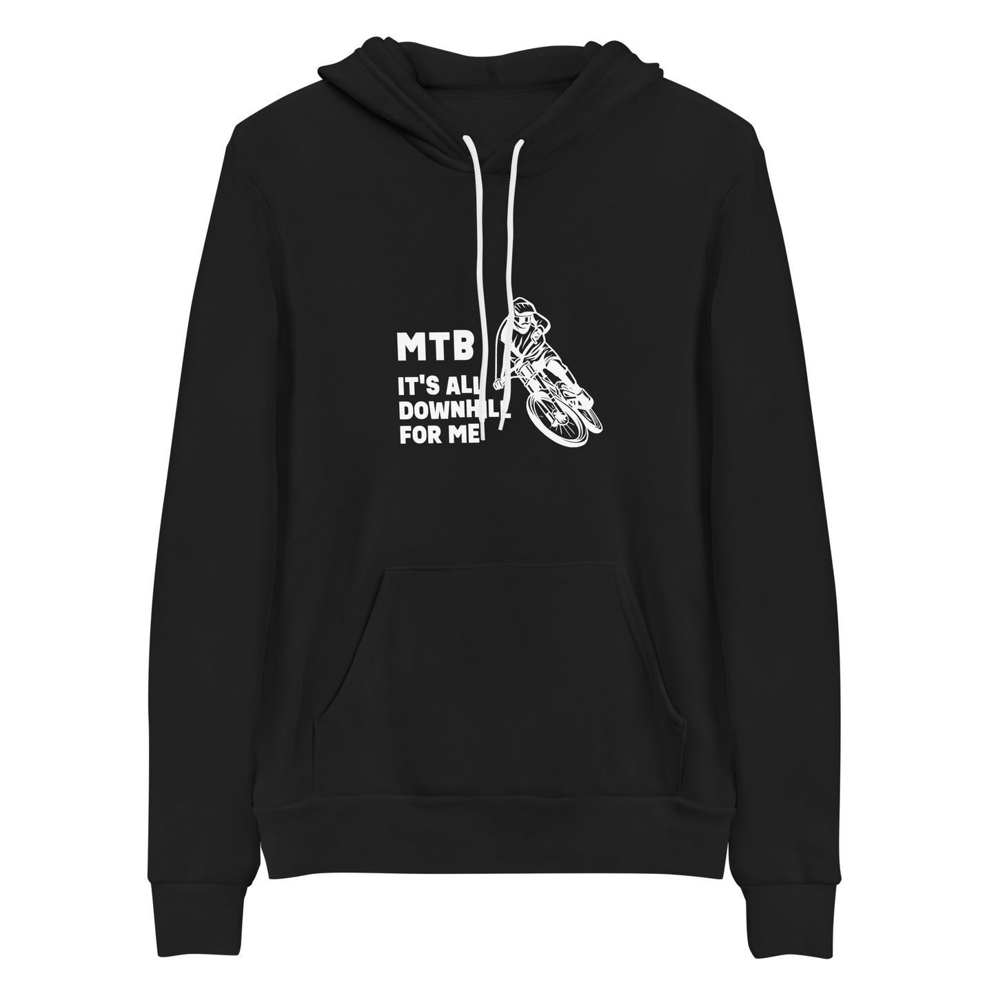 It's All Downhill (white) - Unisex hoodie